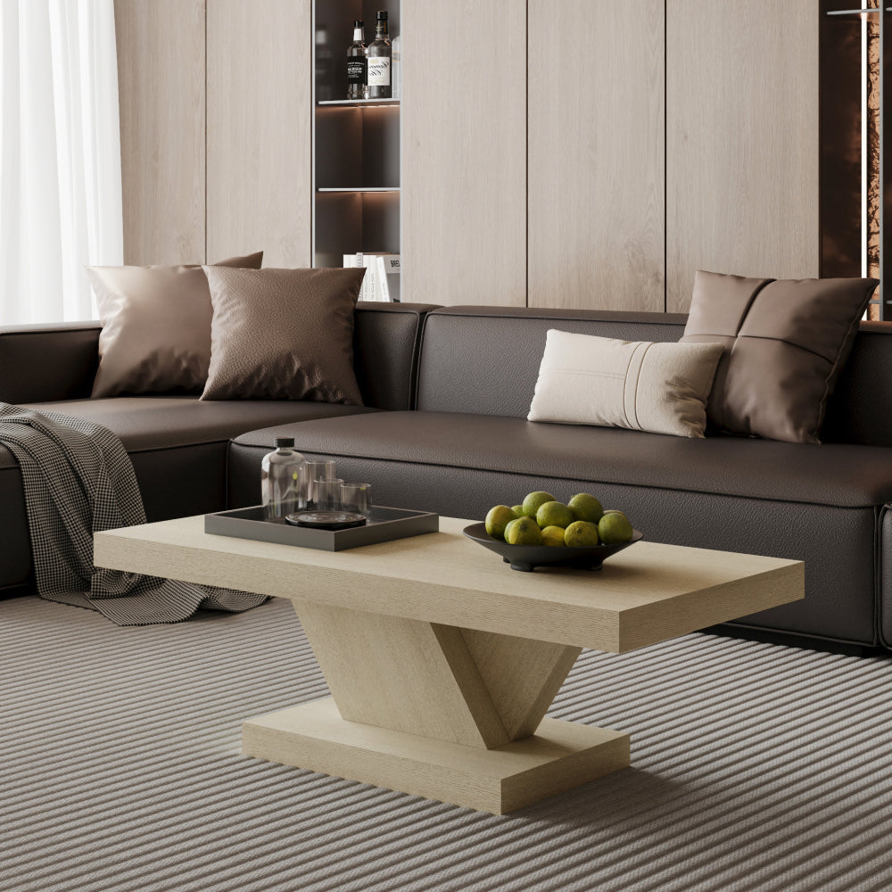 47 inch large modern   coffee table storage shelf solid - Temu