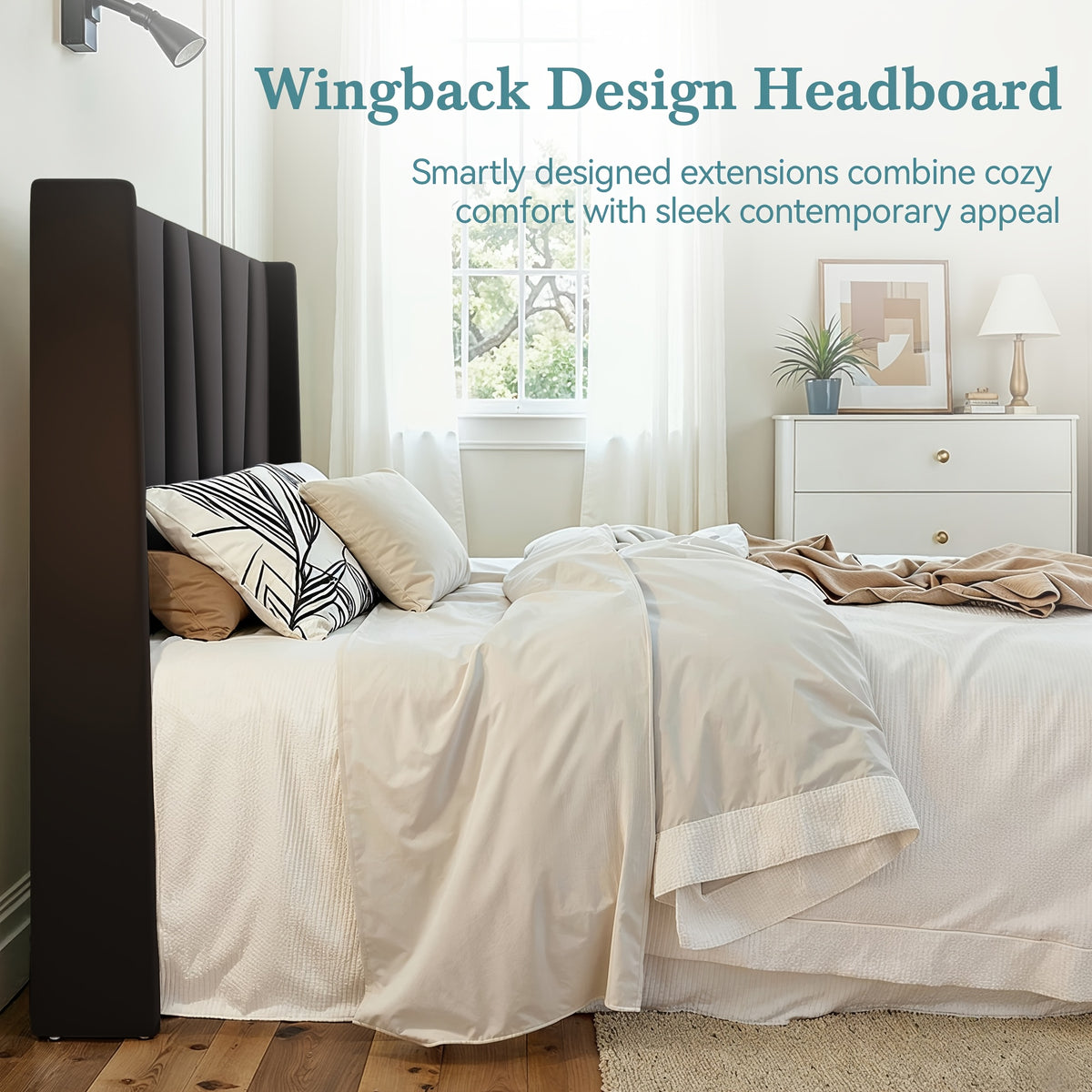 boho chic velvet bed frame geometric wingback - Temu