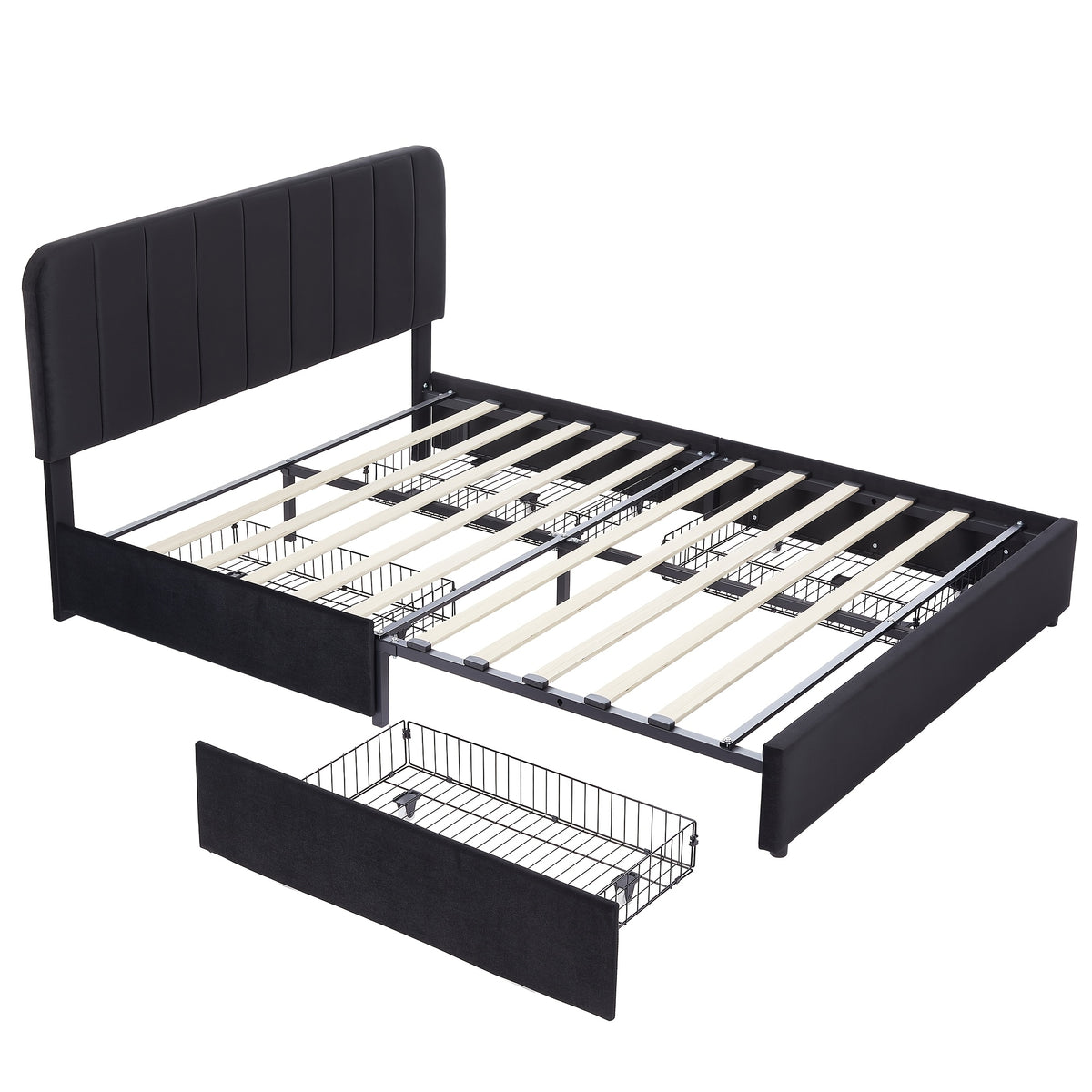 twin full queen king size upholstered bed frame drawers - Temu