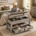lift top coffee table convertible coffee table drawers - Temu