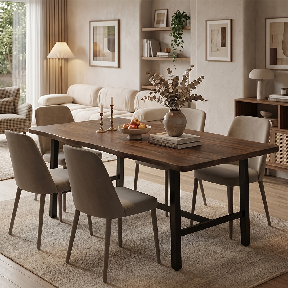 71 farmhouse dining table 6 people rectangular kitchen table - Temu
