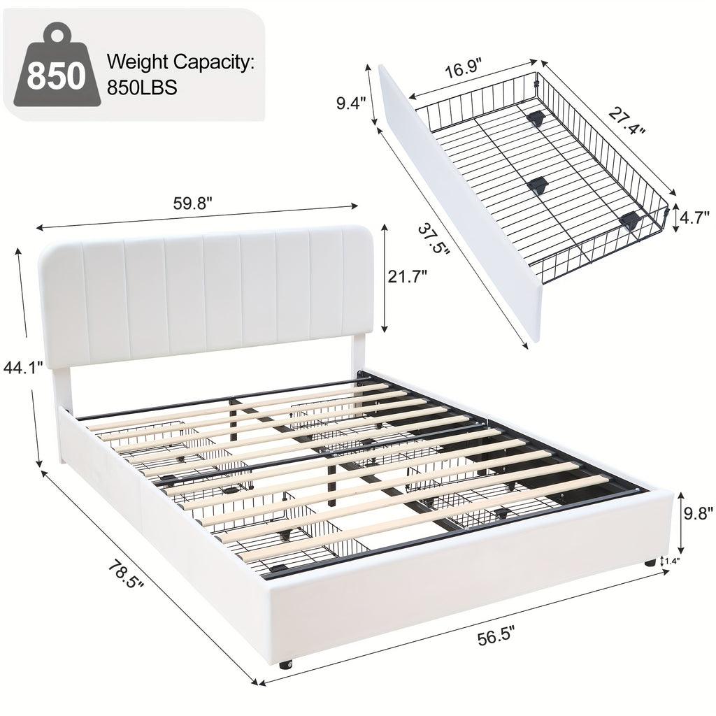twin full queen king size upholstered bed frame drawers - Temu