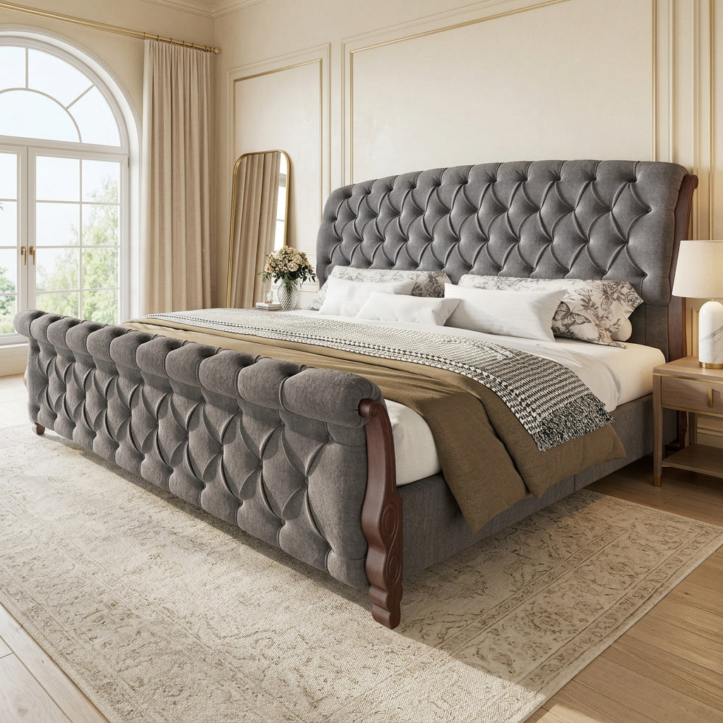 53 tall upholstered queen king california king   - Temu