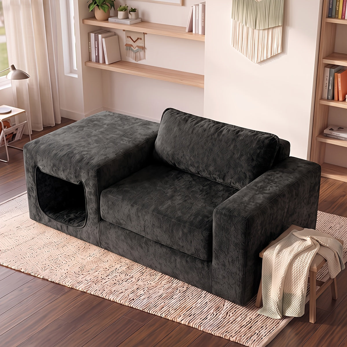 in one sofa humans pets chenille fabric single seater lounge - Temu