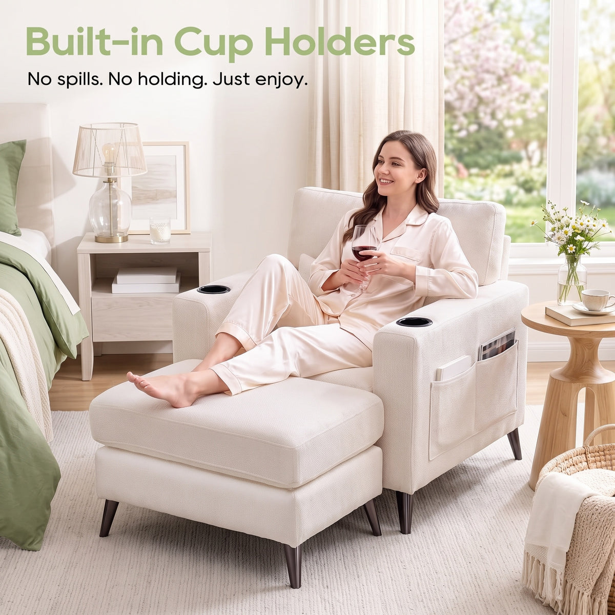 single sofa chair matching   ultra comfy chaise lounge - Temu