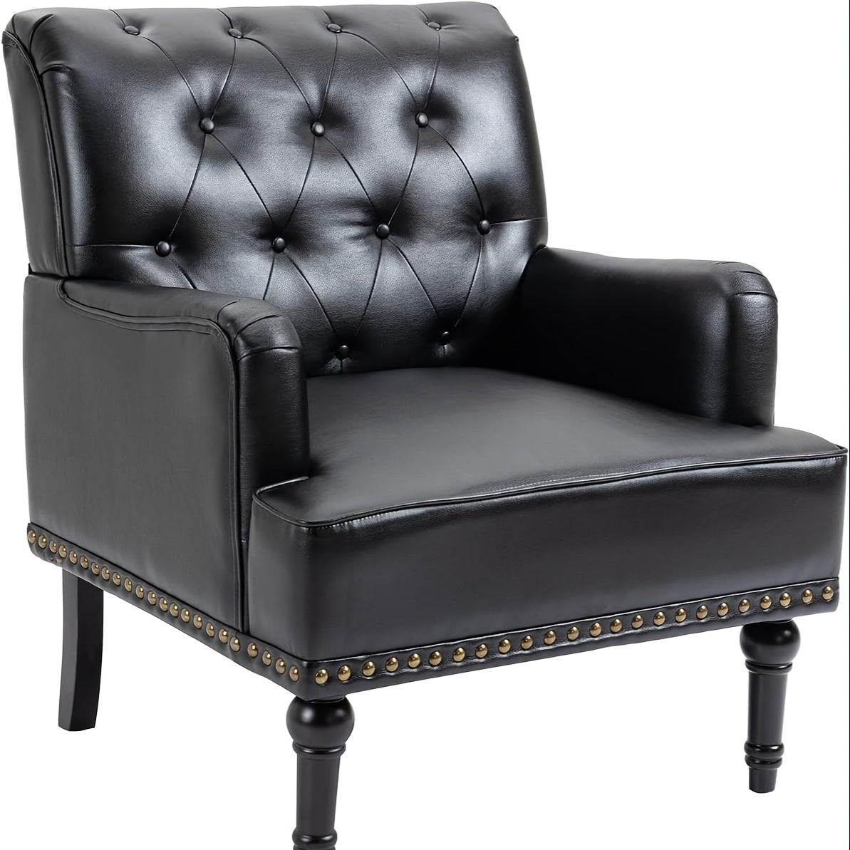 century accent chair faux leather modern armchair - Temu