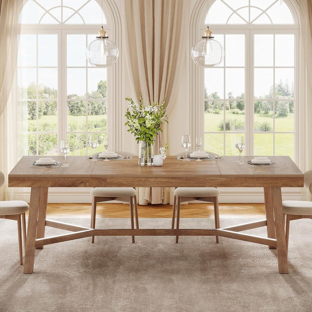 70 9 inch dining table 6 8 large farmhouse kitchen table - Temu