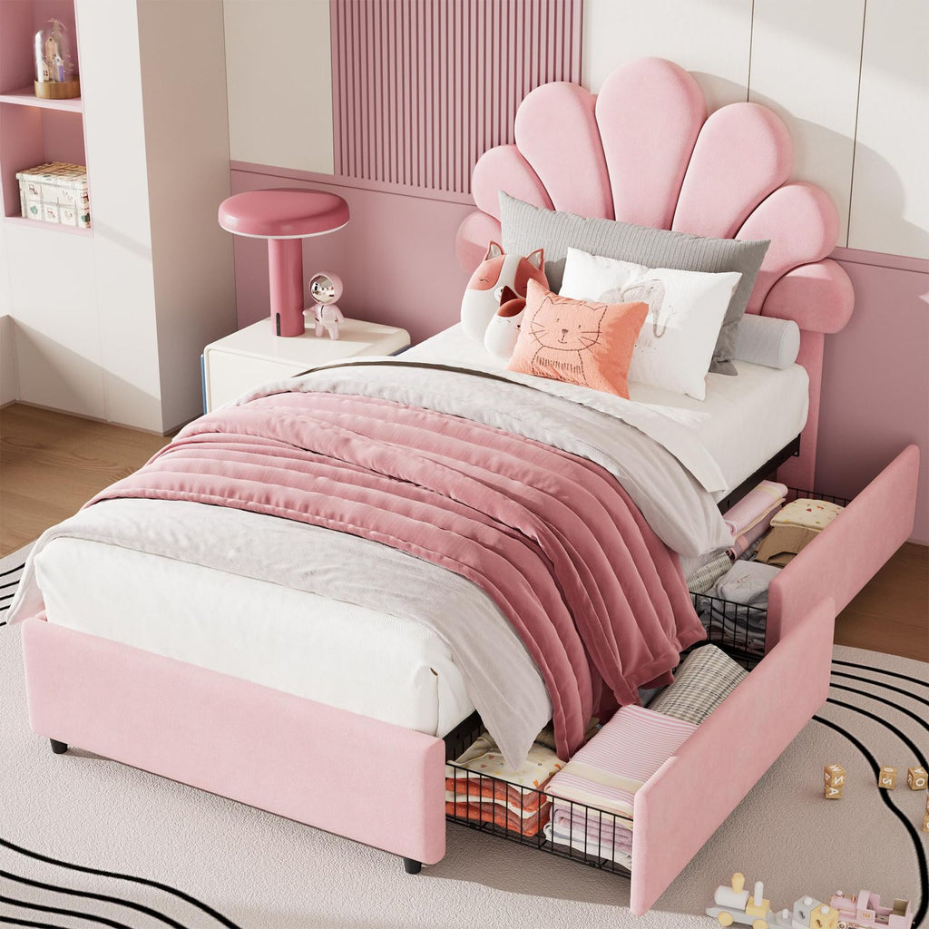 twin size bed frame   girls boys upholstered - Temu