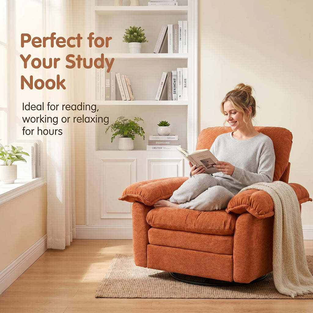 modern chenille swivel accent chair 360 rotation double - Temu
