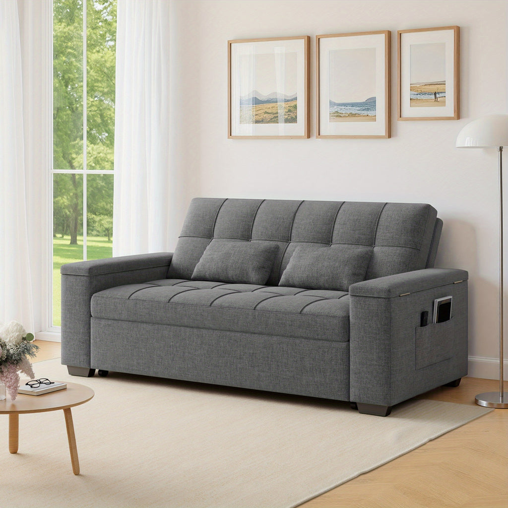 full size 3 in 1 convertible sofa bed pull sleeper reclining - Temu