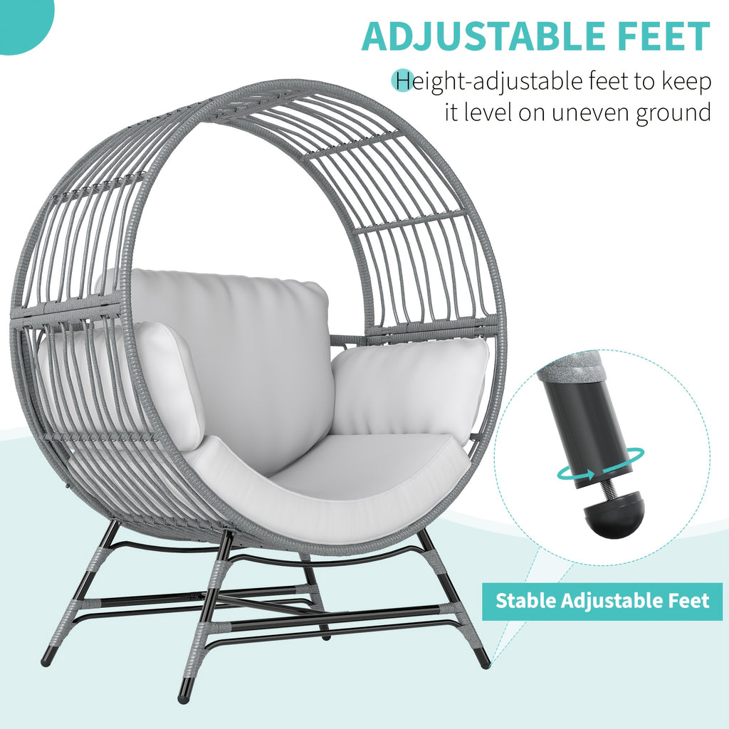 trendy relaxation modern round rattan lounge chair 4 - Temu