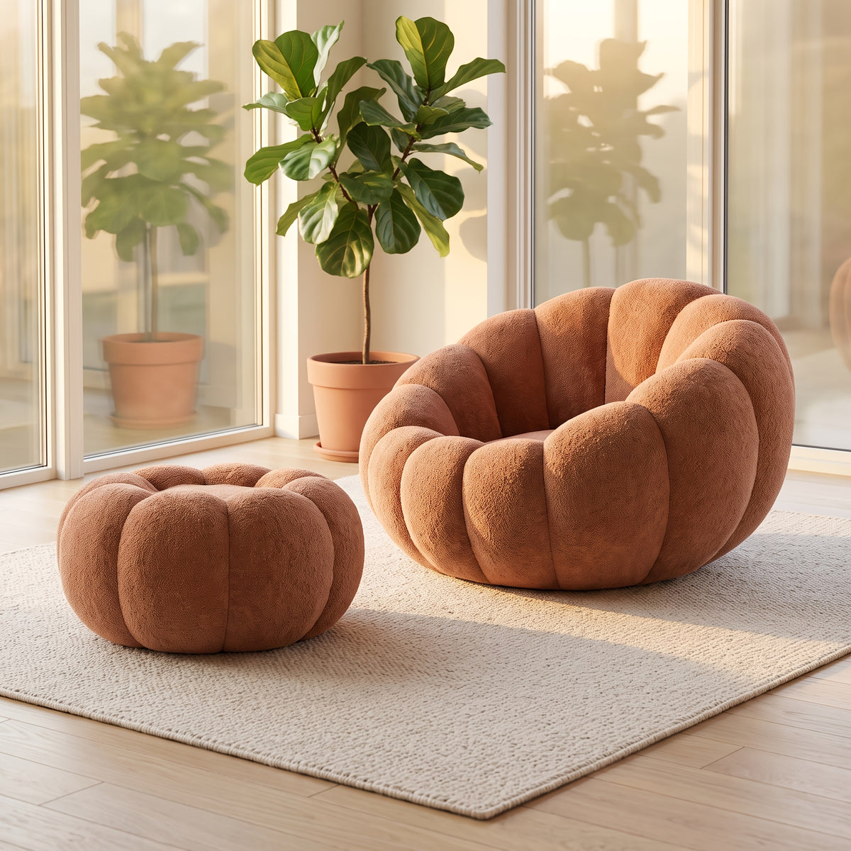 single bean bag chair bed lazy sofa bed iconic pumpkin - Temu