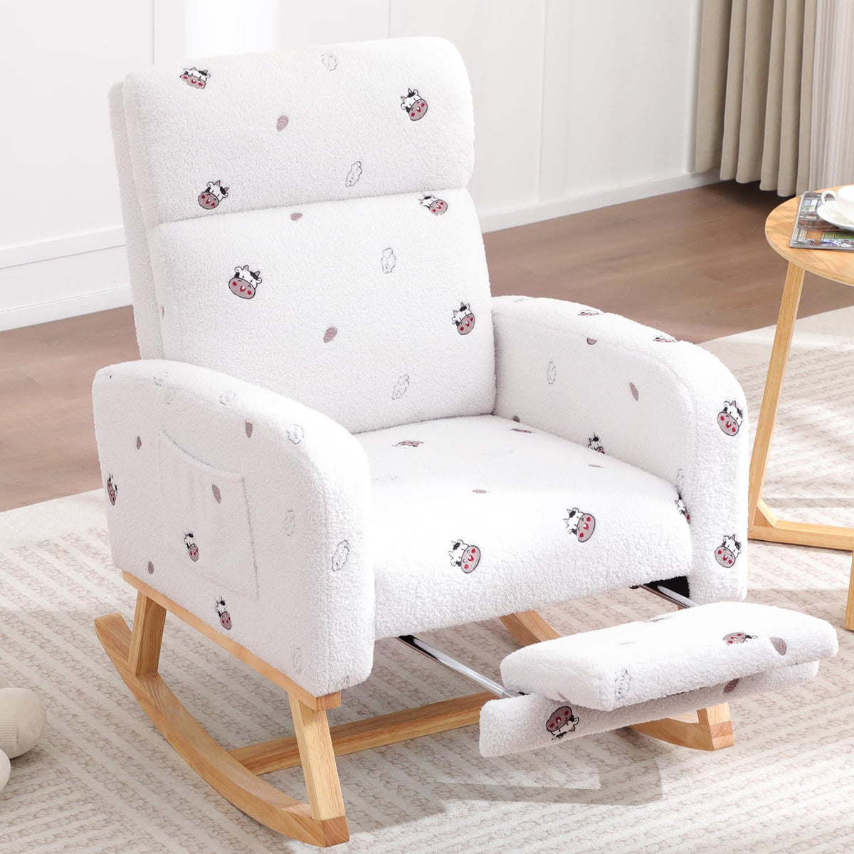 solid wood swivel rocker recliner slow rock mechanism - Temu