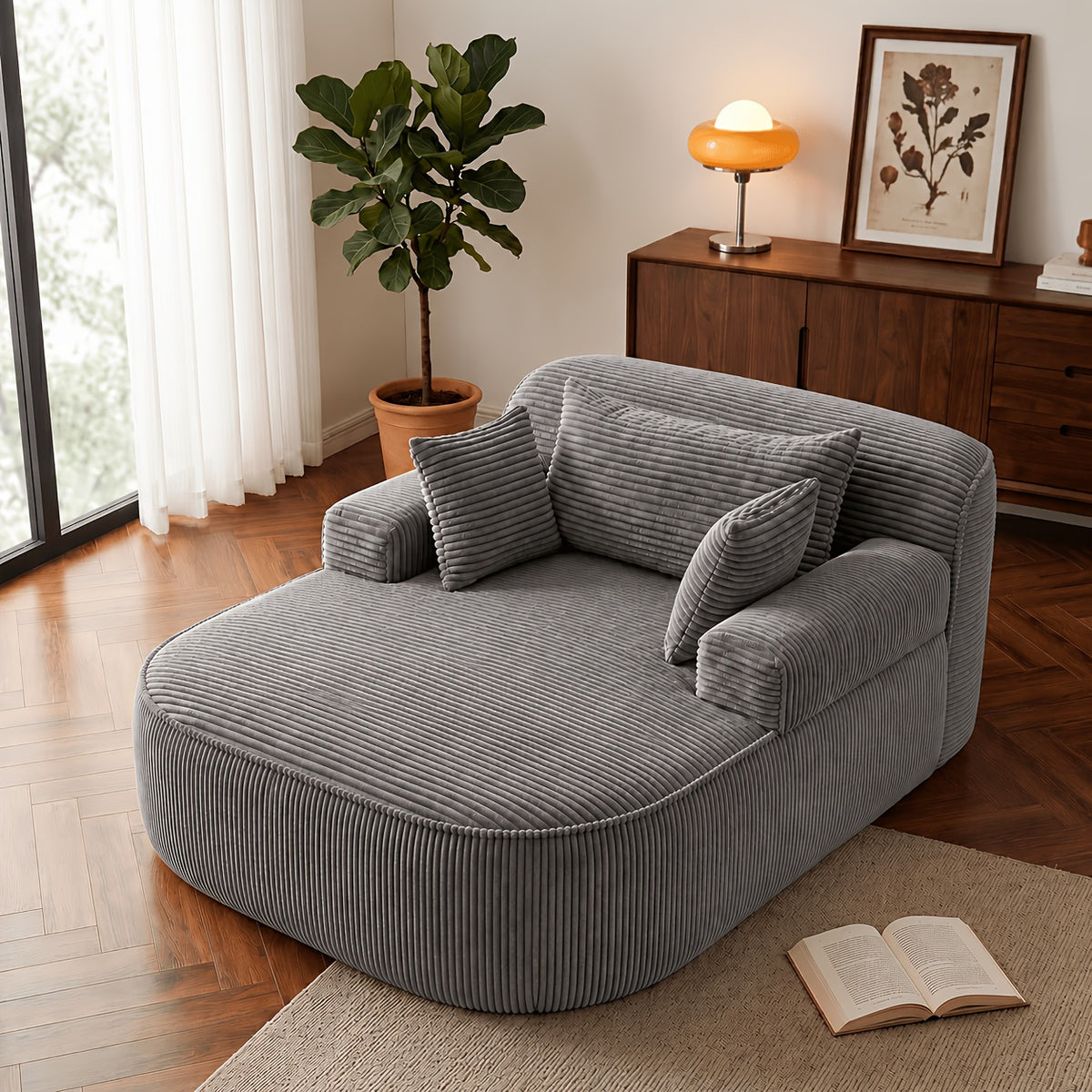 oversized chaise lounge chair indoor boneless couch cloud - Temu