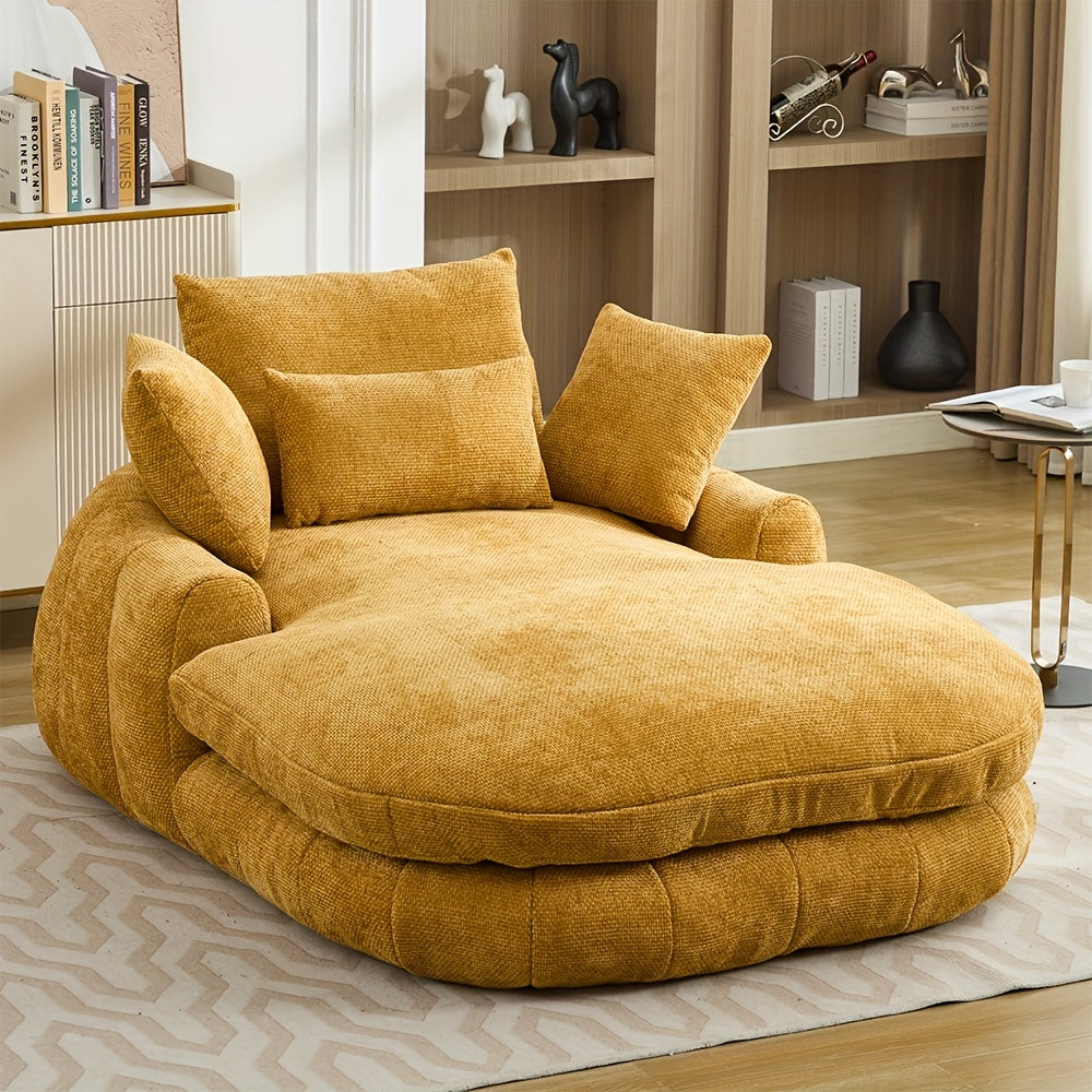 oversized chaise lounge chair memory foam cushioning plush - Temu