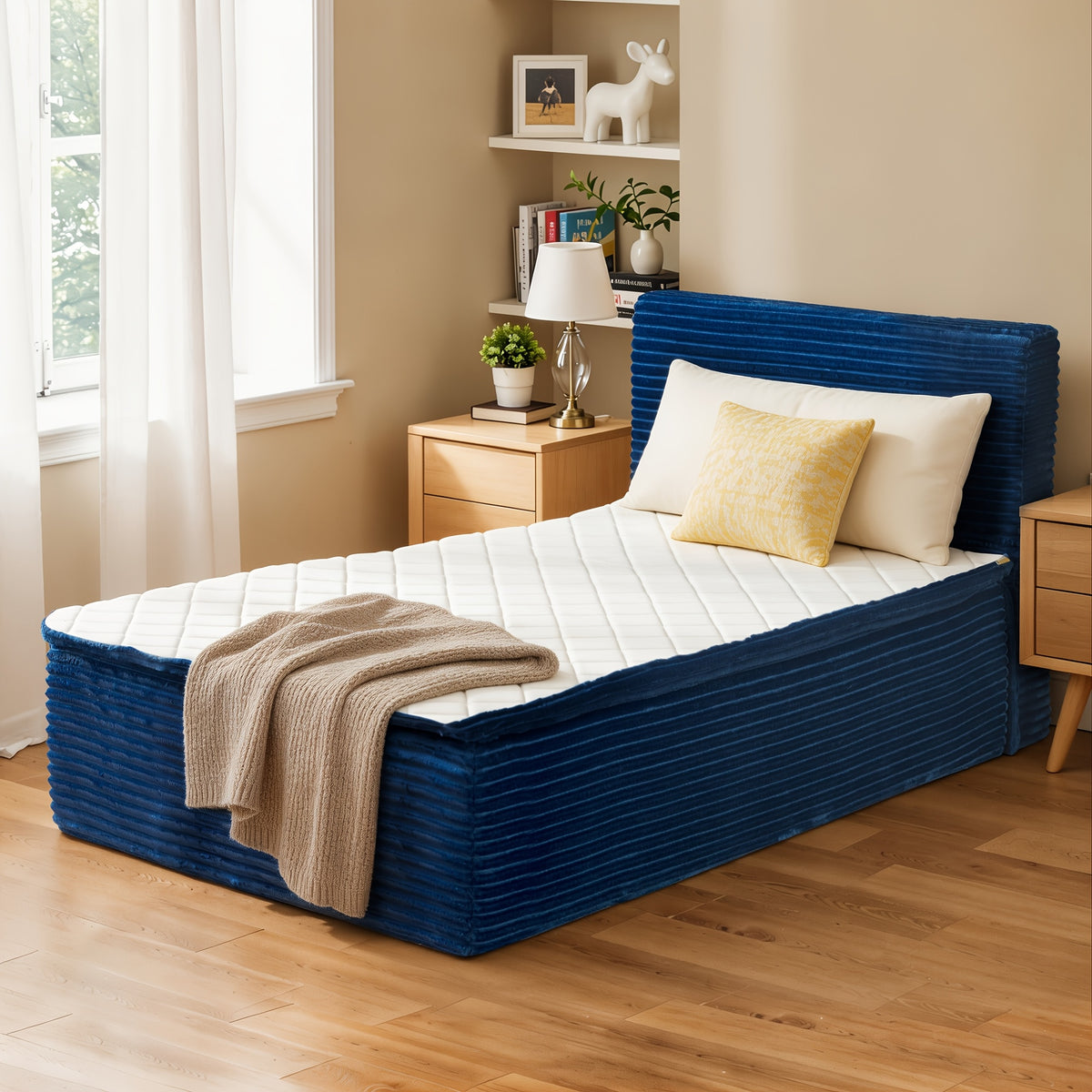 oversized compression sofa bed comfortable plush fabric - Temu