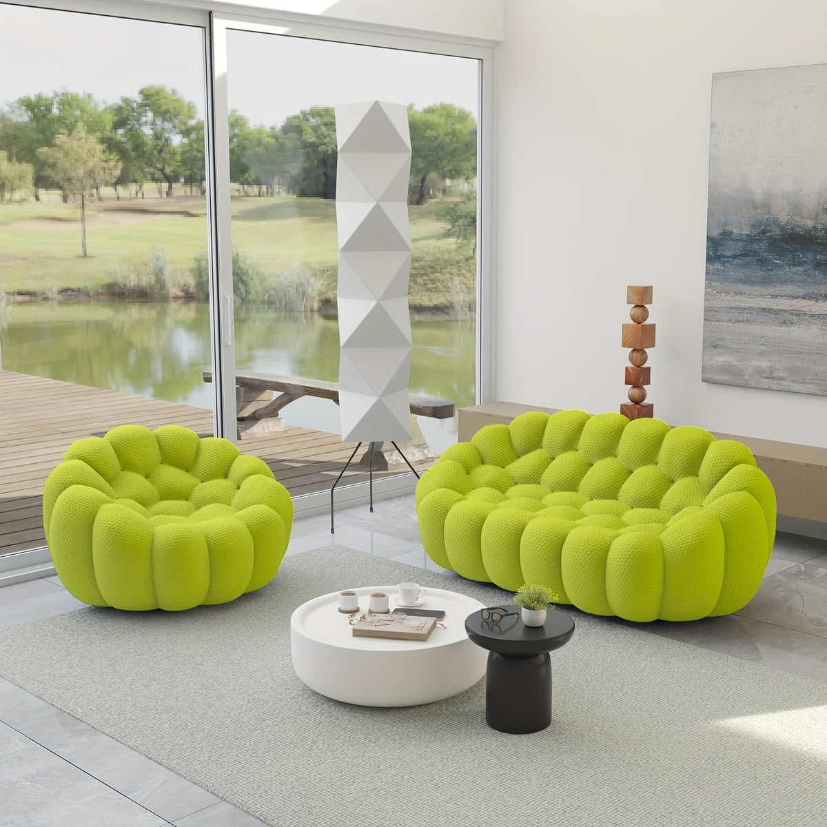 oversized   3d textile material upholstered bean - Temu