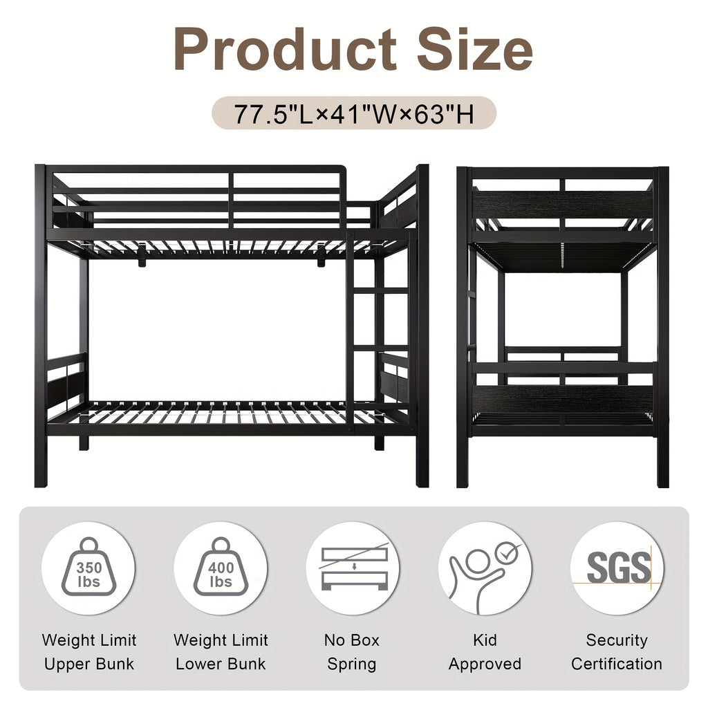77 5 l heavy duty metal bed frame twin twin full twin bunk - Temu