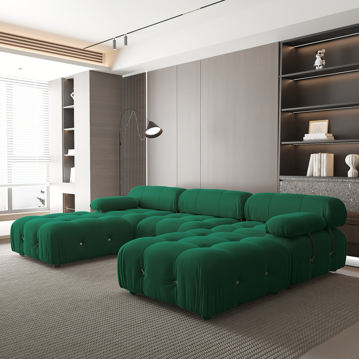 modular sectional sofa 105 55 inch convertible u shaped - Temu