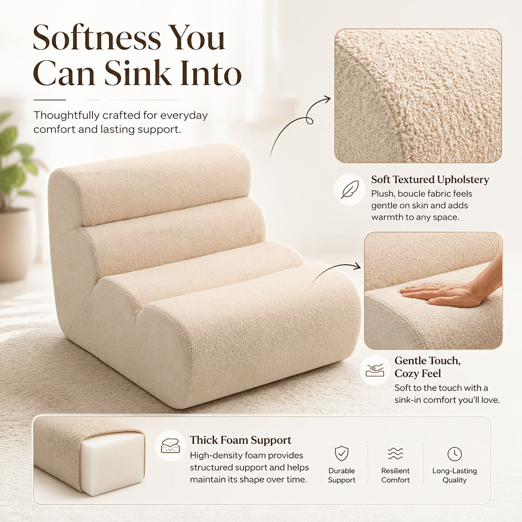 45 oversized foam sofa chair victorian armless floor lounge - Temu