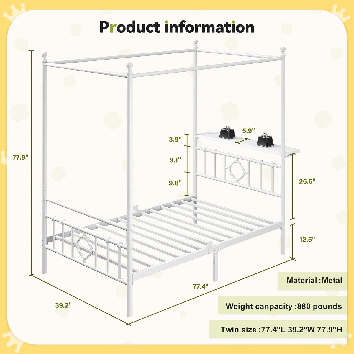 queen full twin size bed frame storage headboard - Temu
