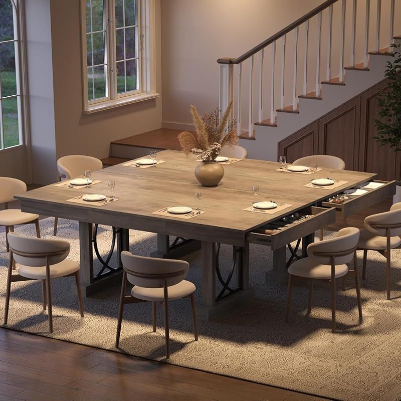 a dining table suitable 6 8 people featuring two drawers a - Temu