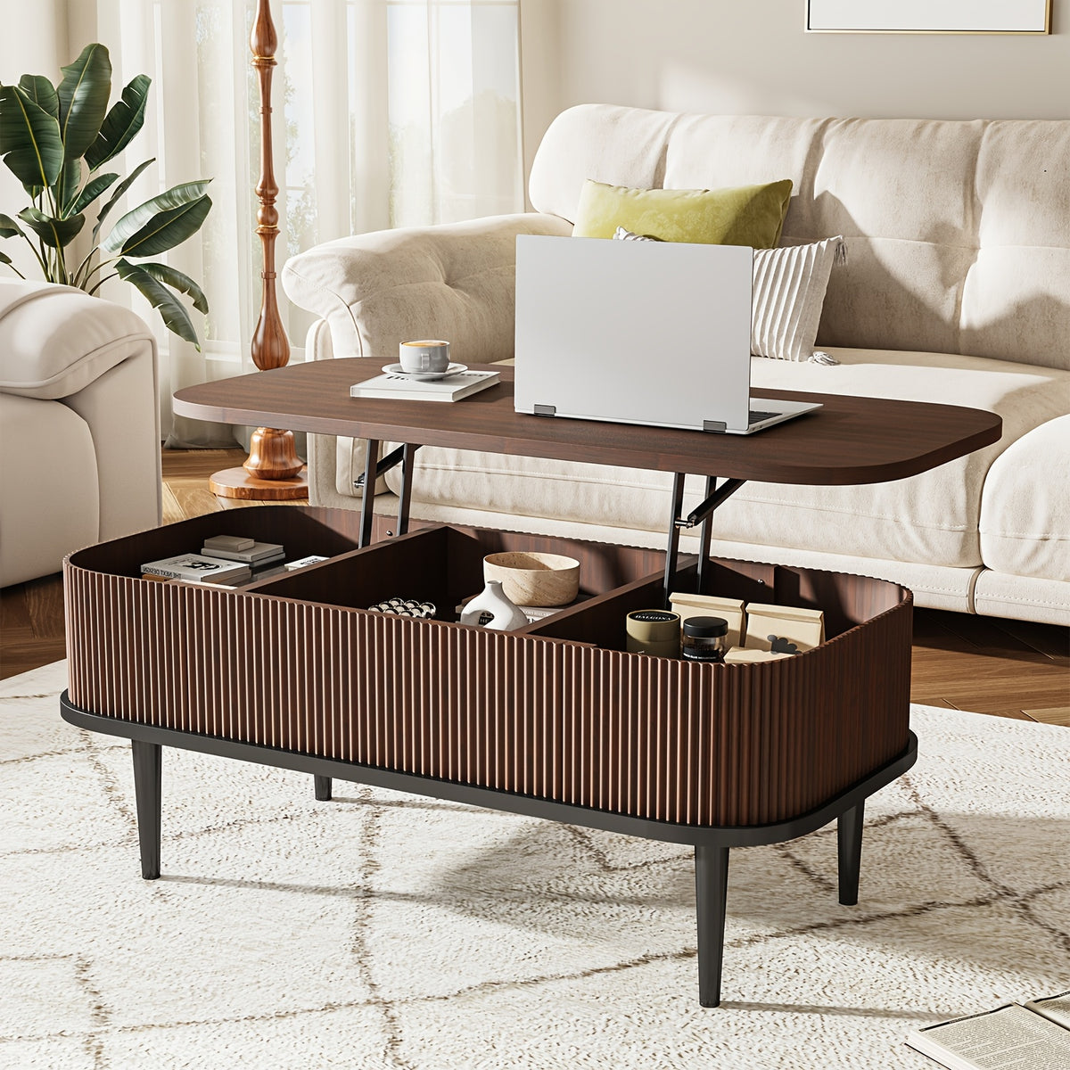 lift top coffee table modern oval coffee table living - Temu