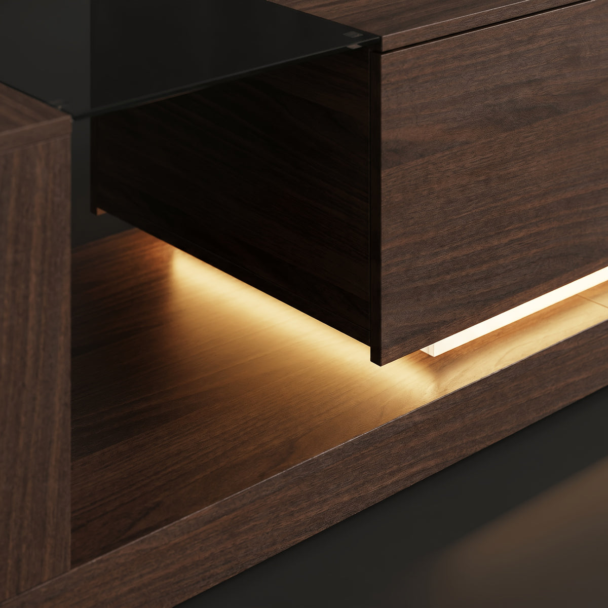 59 1 w modern coffee table adjustable led lights center - Temu