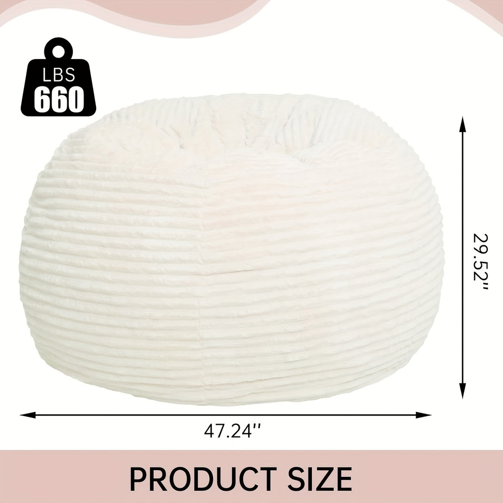 memory foam bean bag chair ultra soft microfiber washable - Temu