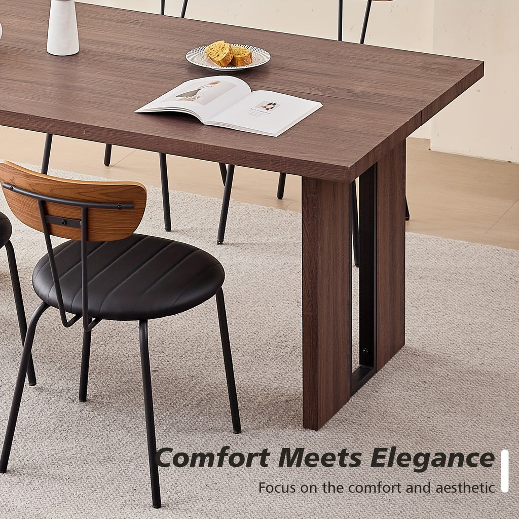 63 rectangle dining table 4 6 35 4 widen tabletop farmhouse - Temu