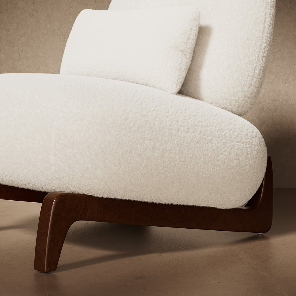 cloud boucle chair modern tilt back accent chair - Temu