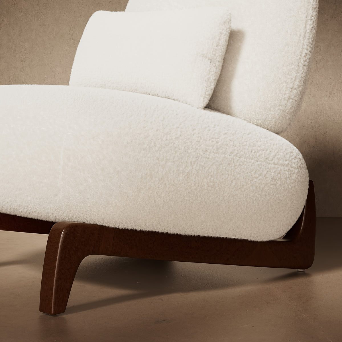 cloud boucle chair modern tilt back accent chair - Temu