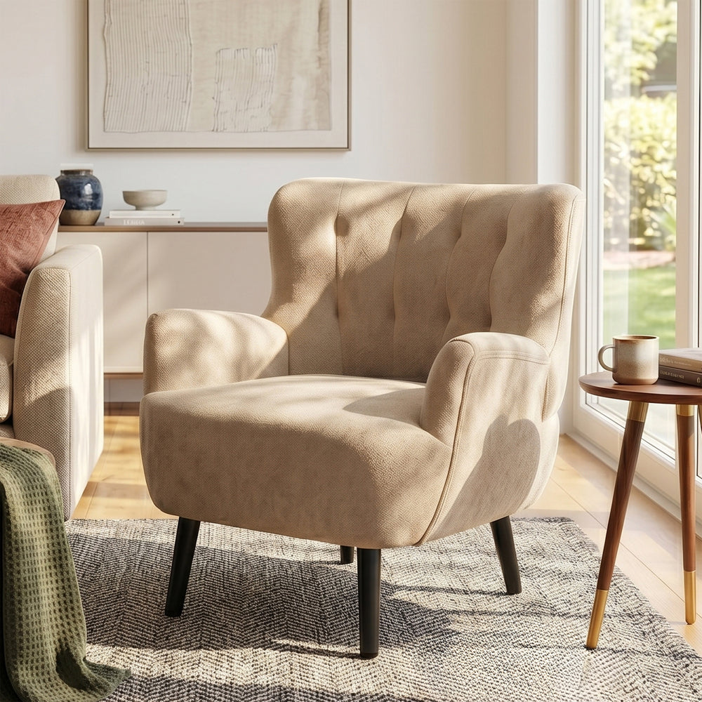 modern armchair upholstered accent chair club chair round - Temu