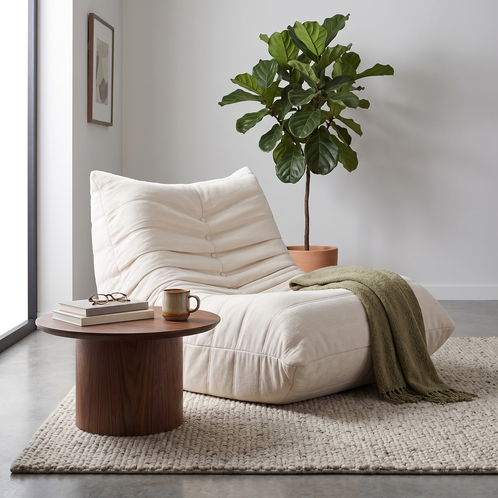 oversized bean bag chair   premium fabric foam filled - Temu