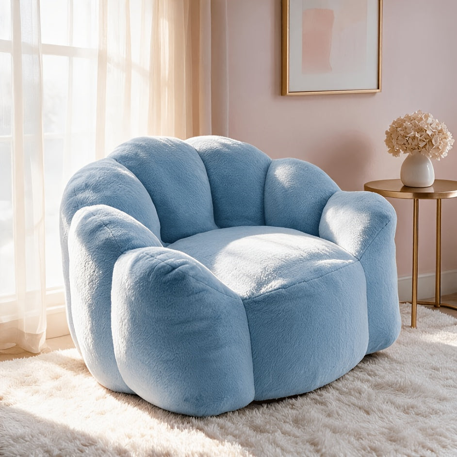 chair floral shaped bean bag single sofa ultra soft - Temu