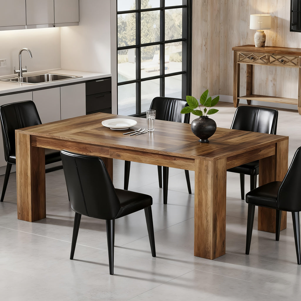 63 inch dining table 4 6 people rectangular kitchen dinner - Temu