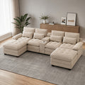 134 oversized u shaped sectional sofa large modular couch 2 - Temu
