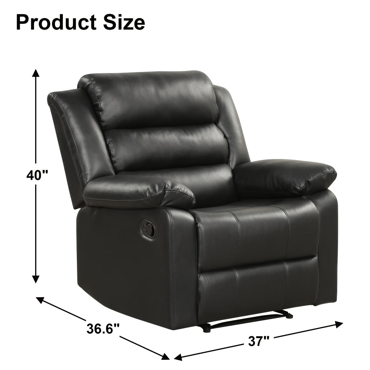 black recliner chair   arm back breathable   - Temu