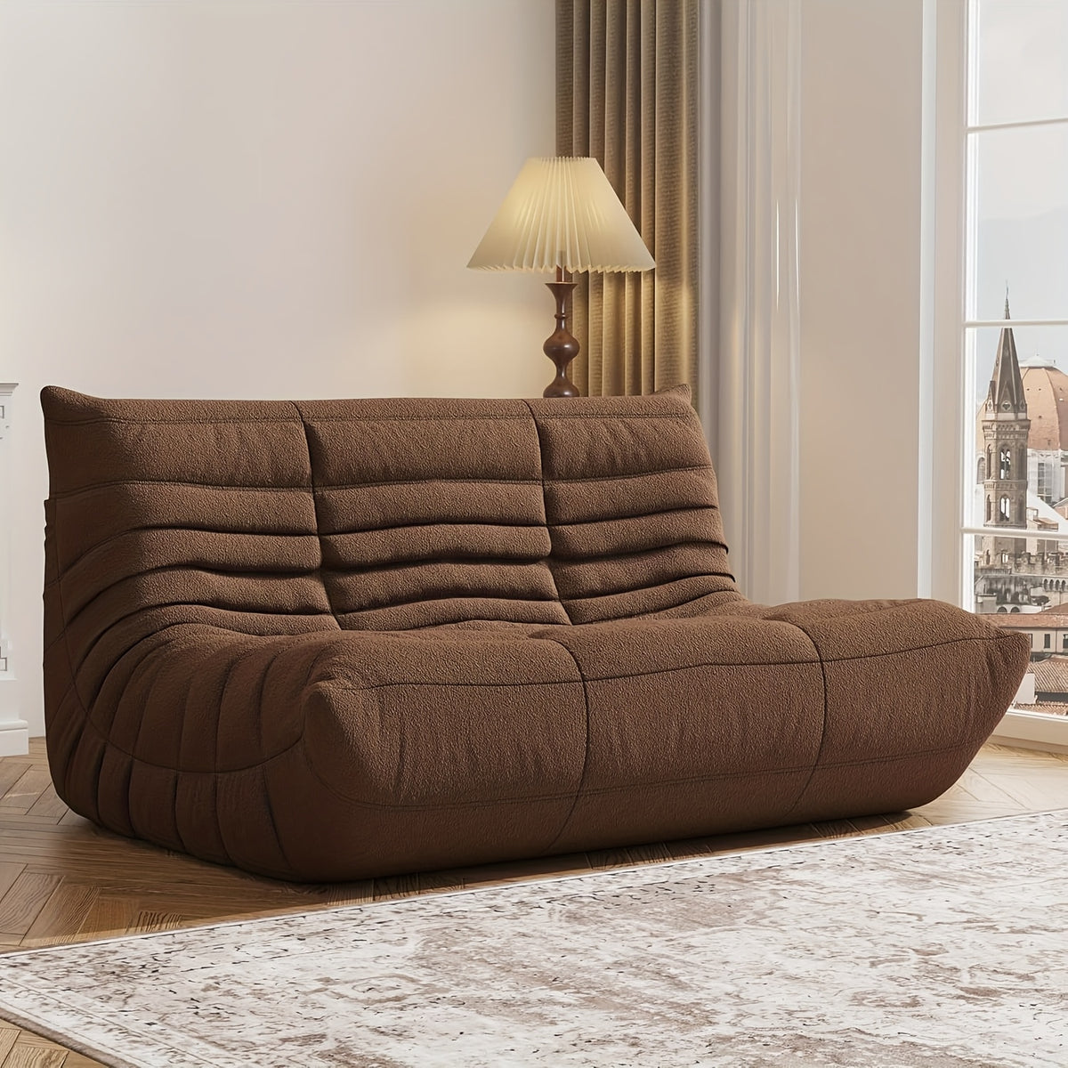 armless floor lounge chair sofa bean bag fireplace chair - Temu