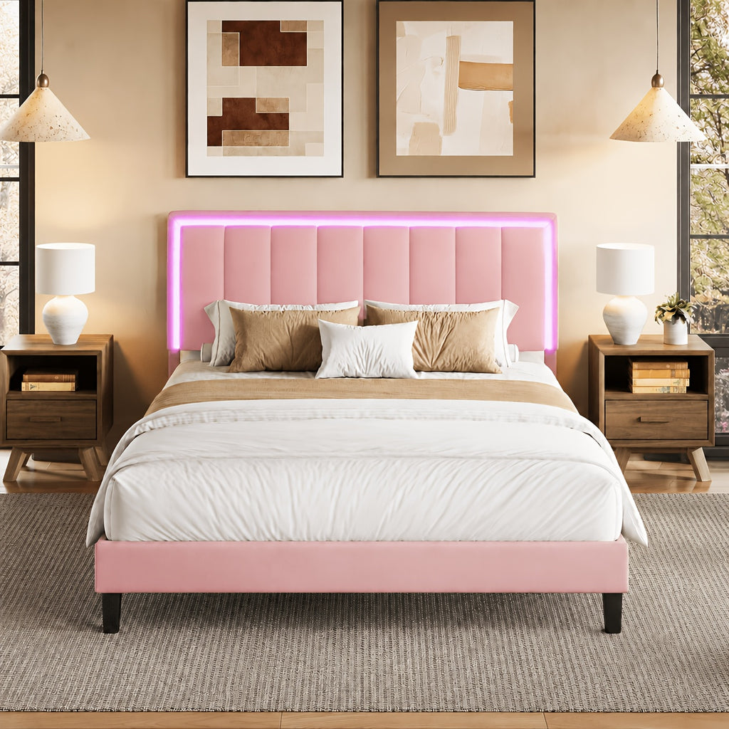 twin size bed frames pu leather metal twin bed frame - Temu