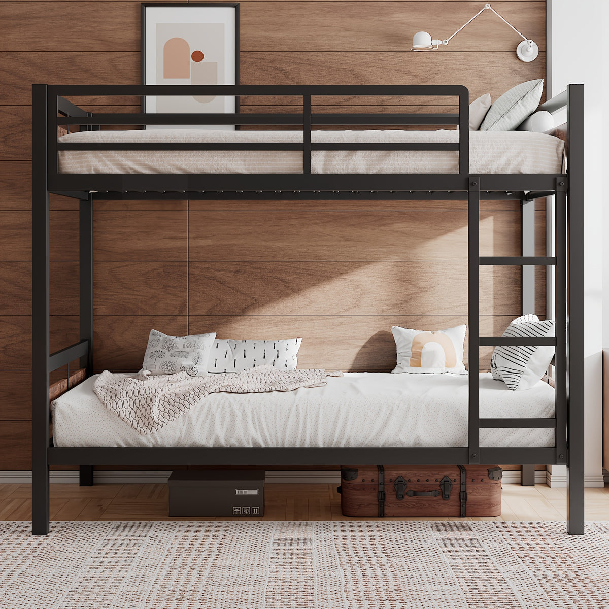 heavy duty metal bed ladder full length   bed - Temu