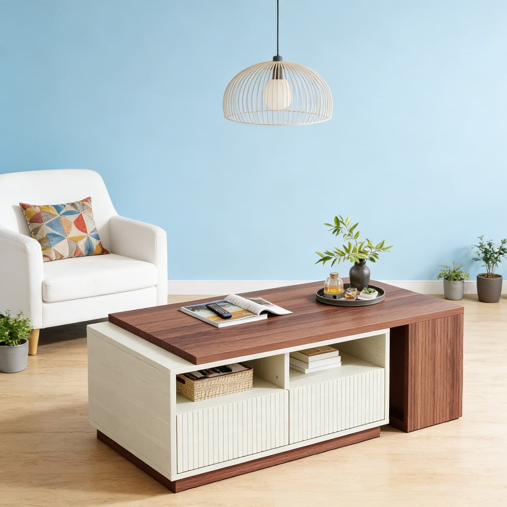 reversible center table living room extendable coffee table - Temu
