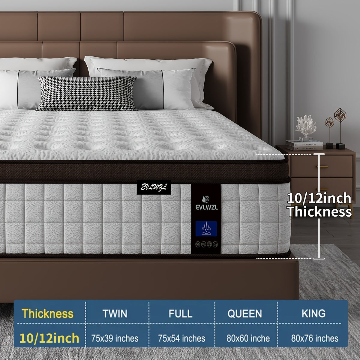 queen mattress 12 10 inch mixed   gel mattress - Temu