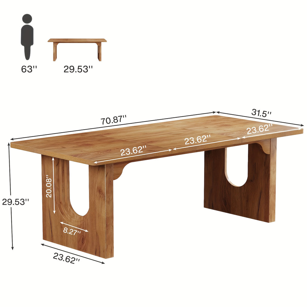 71 wooden dining table   table 6 8 people - Temu