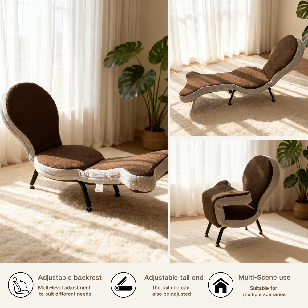multi functional foldable lazy sofa chair made teddy velvet - Temu