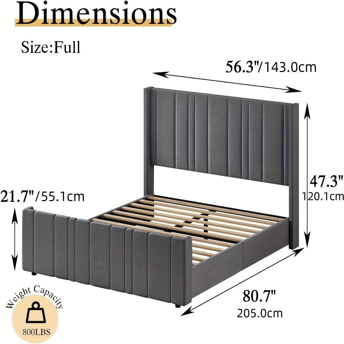 full queen king bed frame upholstered bed velvet headboard - Temu