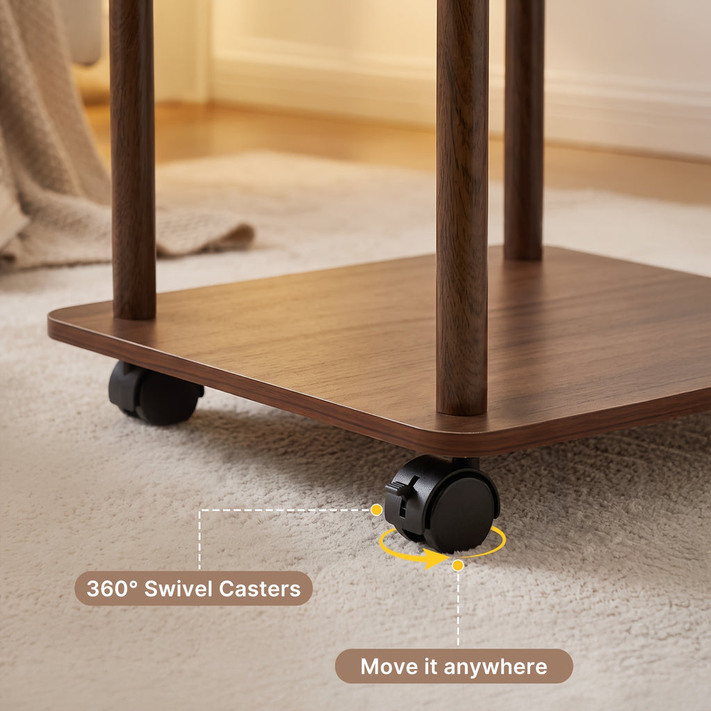 side table end table 2 tier storage shelf   legs - Temu
