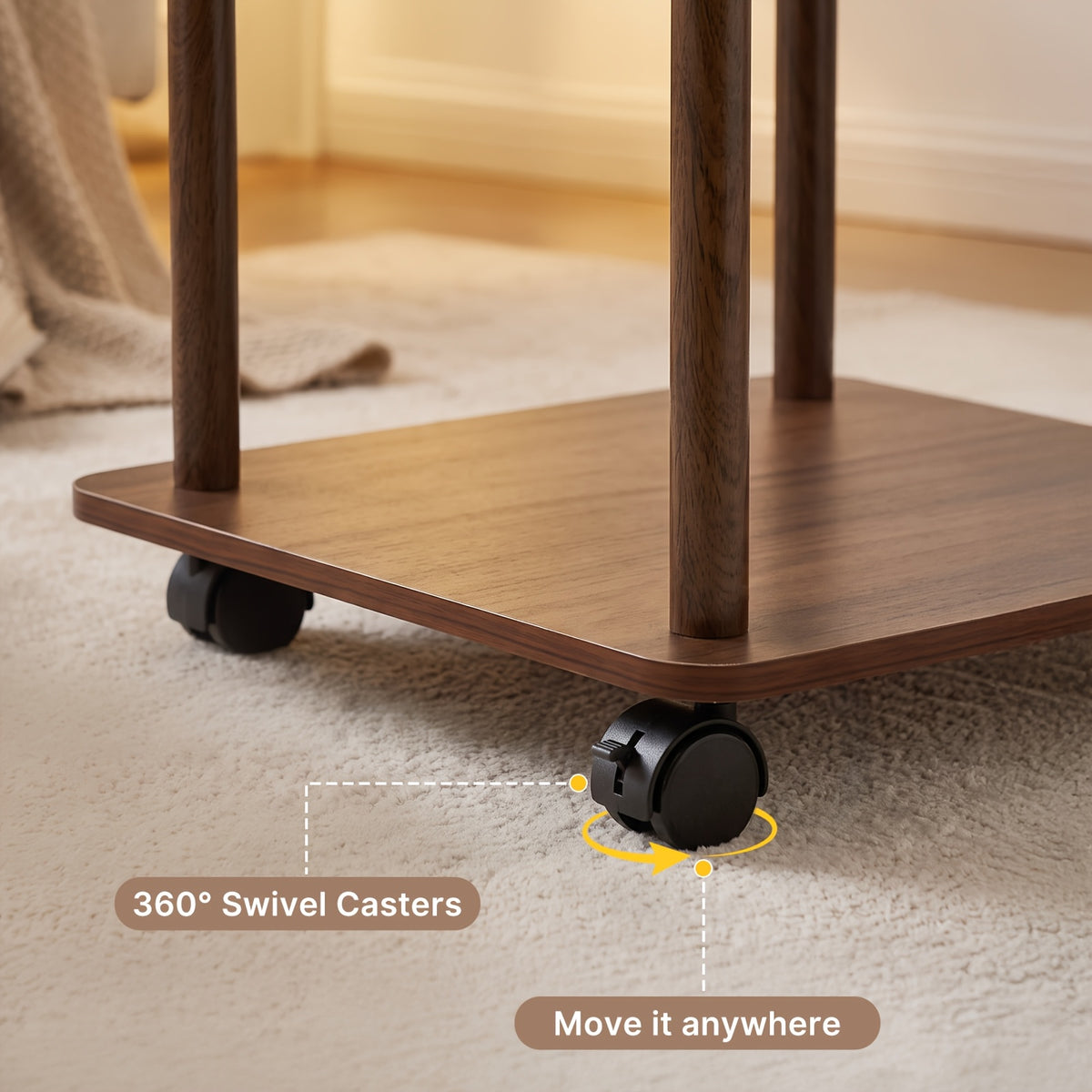 side table end table 2 tier storage shelf   legs - Temu