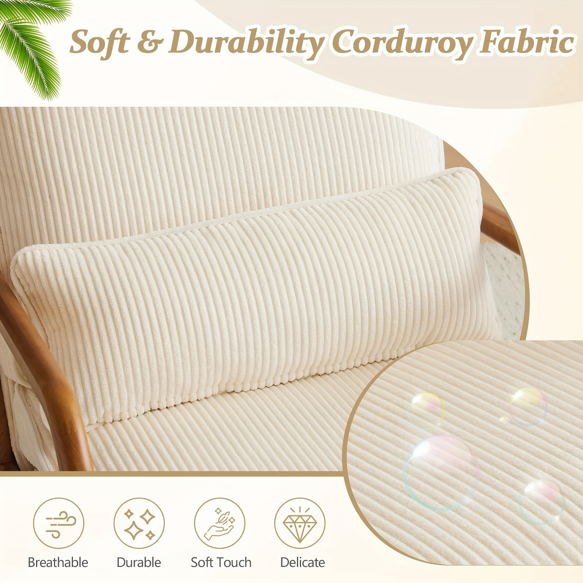 corduroy accent chair   century - Temu