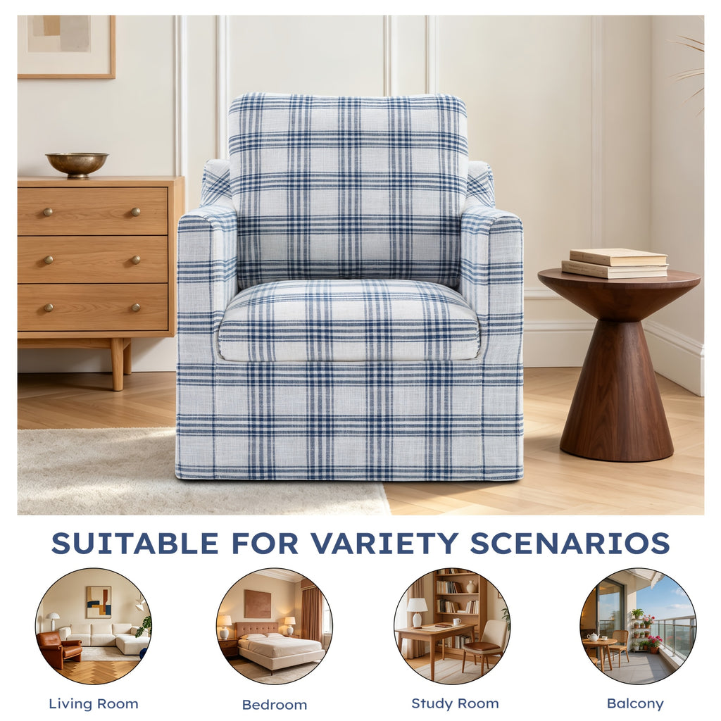swivel accent chair   upholstered - Temu